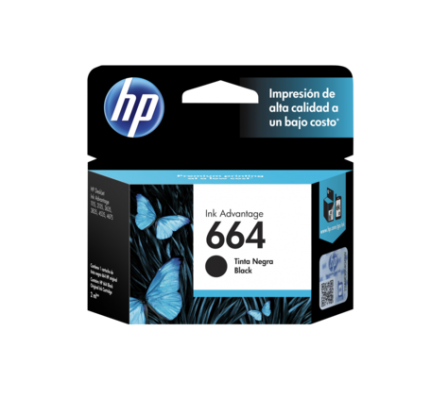 Cartucho HP 664 Negro