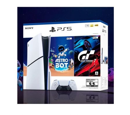 SONY PLAYSTATION 5 DISC SLIM CFI-2115A 4K 1 TB + GRAN TURISMO 7 + ASTROBOT