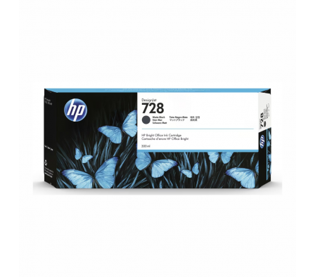 CARTUCHO DE TINTA HP 728 300-ML NEGRO MATE 