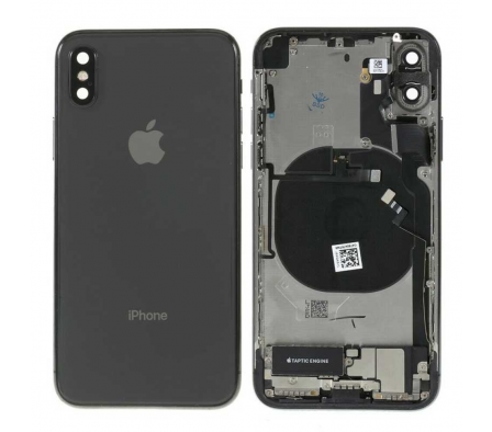 TAPA TRASERA PARA IPHONE X NEGRO